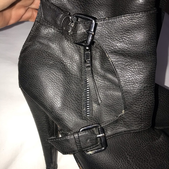 Charles David Black Buckle Bootie - Picture 7 of 9